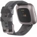 Fitbit Versa 2 Special Edition Health and Fitness Smartwatch with Heart Rate, Music, Alexa Built-In, Sleep and Swim Tracking, Smoke Woven/Mist Grey, One Size (S and L Bands Included)