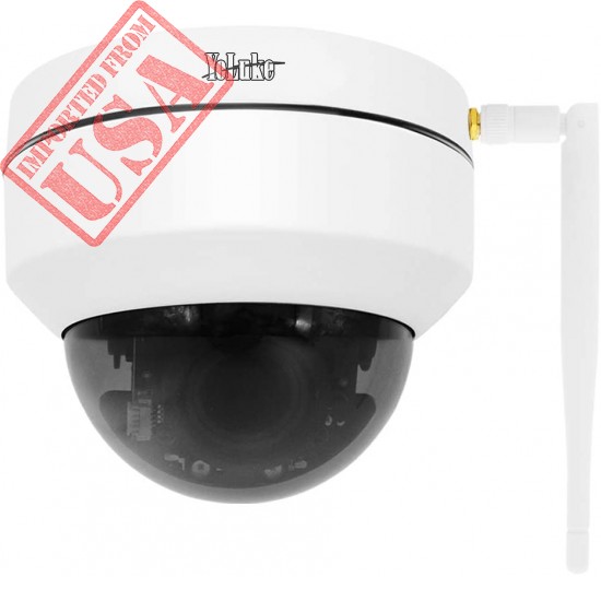 WiFi PTZ HD 5MP Wireless Waterproof Security Surveillance IP Dome Camera with 4X Optical Zoom IR Night Vision,Support Motion Detection ONVIF Protocol and SD Card Slot