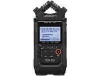 Zoom H4n Pro 4-Track Portable Recorder, All Black, Stereo Microphones, 2 XLR/ ¼“ Combo Inputs, Battery Powered, for Stereo/Multitrack Recording of Music, Audio for Video, and Podcasting