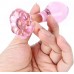 Natural Crystal Traditional Glass Wand (Pink)