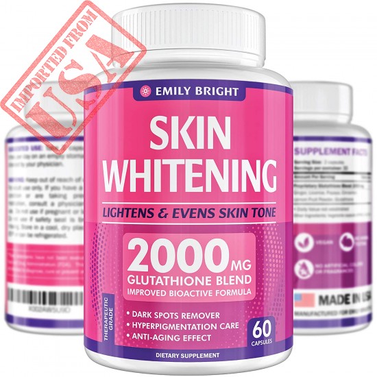 Top Selling Glutathione Whitening Pills | Best for Dark Spots & Acne Scar Remover - Made in USA Available in Pakistan