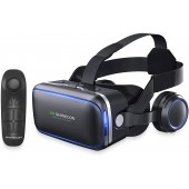 VR Headset for iPhone & Android Phone,3D VR Glasses for TV,Movies & Video Games,VR Headset with Remote Controller,Virtual Reality Headset for iPhone/Android Phone Compatible 4.7-6 inch