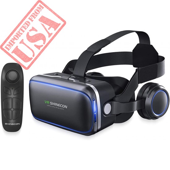 VR Headset for iPhone & Android Phone,3D VR Glasses for TV,Movies & Video Games,VR Headset with Remote Controller,Virtual Reality Headset for iPhone/Android Phone Compatible 4.7-6 inch