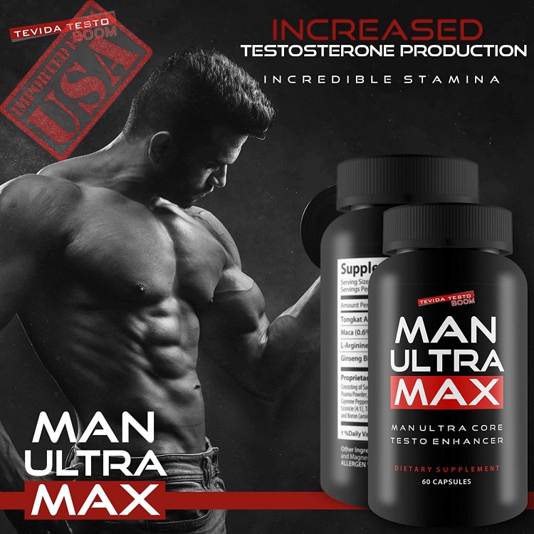 Man Ultra Max - Male Energy and Performance Booster - Man Ultra Core Testo ...