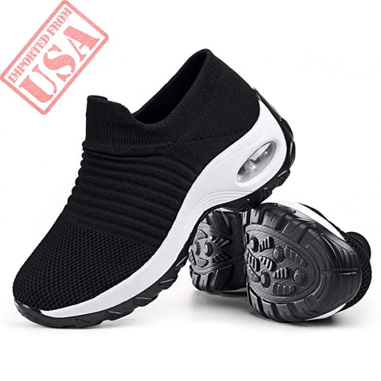 Women s Walking Shoes Sock Sneakers Mesh Slip On Air Cushion Lady Girls Modern Jazz Dance Easy Shoes Platform Loafers