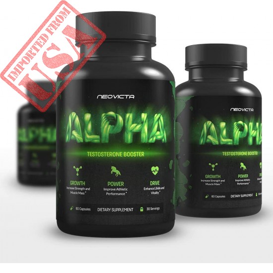 Neovicta Alpha Testosterone Booster for Men - Increase Size, Strength & Stamina  Made in USA Sale in Pakistan