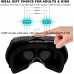 Virtual Reality Headset, 3D VR Goggles w/ Remote Controller[Gift] 3D Movies Video Games Viewer for iPhone 11 Pro XR XS X 8 7 6S 6 Plus Samsung S10 S9 S8 S7 S6 Edge + BLU A4 R2+ etc, Black VR Glasses