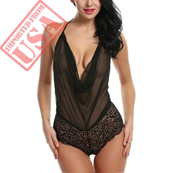 Avidlove Women Sexy Lingerie Teddy One Piece Lace Halter Babydoll Bodysuit