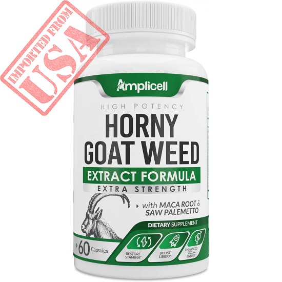 Horny Goat Weed Extract | Enhanced Energy & Performance,Booster for Men and Women Made in USA Sale in Pakistan