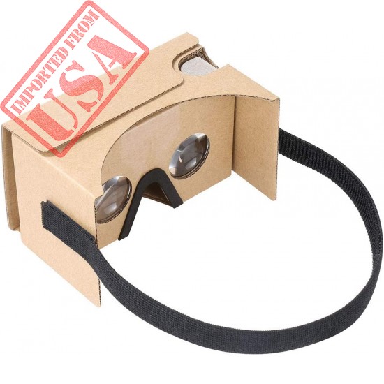 Cardboard VR by IHUAQI 2 Pack with Headstrap Fully Assembled Compatible with Android and iPhone Up to 6 inch Including Comfortable Nose Foam and Forehead Pad