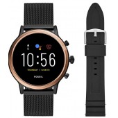 Fossil Gen 5 Julianna Stainless Steel Touchscreen Smartwatch with Speaker, Heart Rate, GPS, Contactless Payments, and Smartphone Notifications