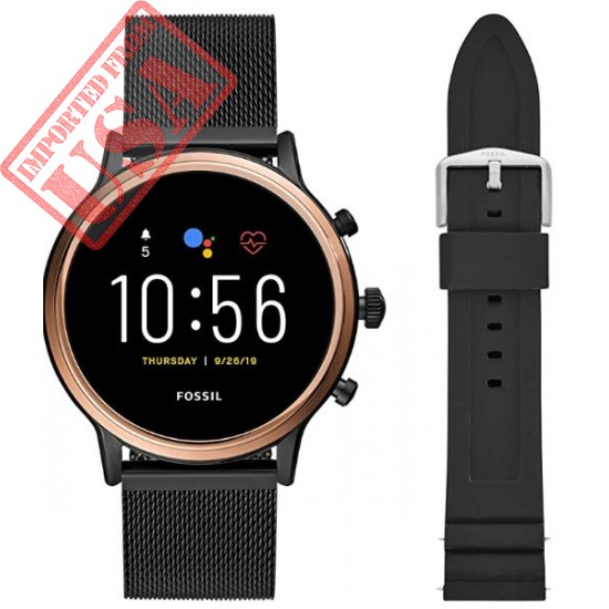 Fossil Gen 5 Julianna Stainless Steel Touchscreen Smartwatch with Speaker, Heart Rate, GPS, Contactless Payments, and Smartphone Notifications