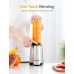 SHARDOR Personal Blender, Smoothie Blender with 2 BPA-Free Portable 20oz Travel Cups for Juice Shakes, Smoothies, Food Prep, 300W, Silver