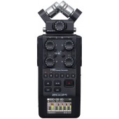 Zoom H6 All Black (2020 Version) 6-Track Portable Recorder, Stereo Microphones, 4 XLR/TRS Inputs, SD Card, USB Audio Interface, Battery Powered