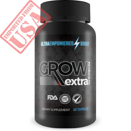 Grow Extra Inches Ultra - Growth Formula - Empowered Enlargement Formula to Support Tissue Growth, Circulation, Muscle Gains - Empowered Boost Male Enlargement Pills for Men