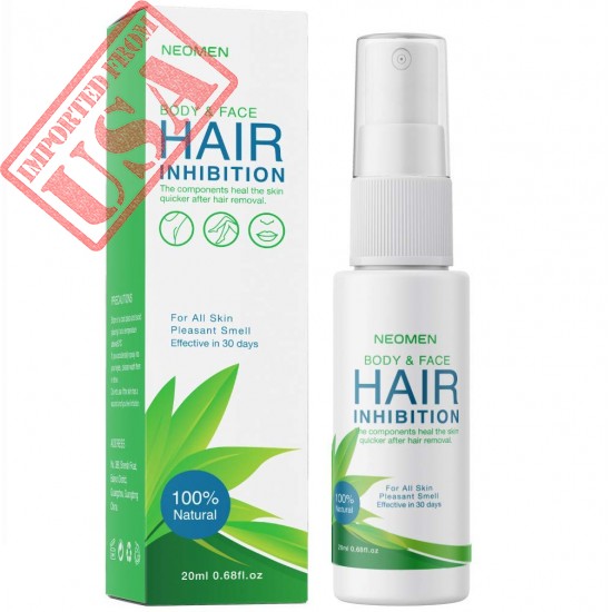 Neomen Hair Inhibitor - Premium Hair Removal Spray - Painless Hair Stop Growth Spray - Skin Friendly Painless Flawless Non-Irritating Hair Removal Inhibitor for Women and Men