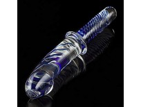 Ultra-Smooth Double-Ended Huge Crystal Glass with Spiral Ergonomic Design Upscale Crystal for Women Men CFDE058