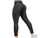 Booty Yoga Pants Women,High Waisted Ruched Butt Lift Textured Scrunch Tummy Control Slimming Leggings Workout Tights