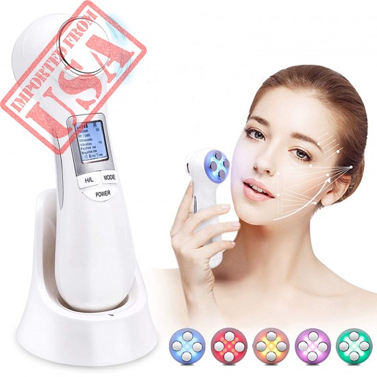 Face Firming Machine 6 in 1 Face Light Massager with Vibration Warm Beauty Device Online in Pakistan