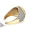 Real 10K Solid Yellow Gold Mens Scorpio Style Round Ring With CZ