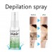 Hair Inhibitor, Hair Removal Spray, Painless Hair Stop Spray, Permanent Hair Removal Spray, for Men ＆ Women Underarm, Arm, Leg, Bikini, Whole Body