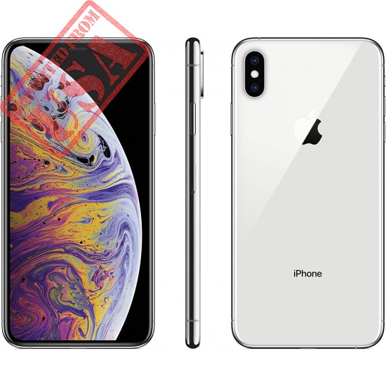 Apple iPhone XS, 64GB, Silver - Fully Unlocked (Renewed Premium)