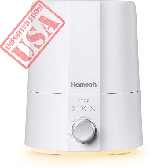 Homech Ultrasonic Cool Mist Humidifiers for Bedroom Home Office, 2.5L Filter-less Humidifier for Baby with Sleep Night Light, Whisper-Quiet Operation, Auto Shut-Off Lasts Up to 30 Hours