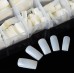 500 Pcs False Acrylic nails Full Cover French Artificial Nails Tip 10 Sizes with Box (natural)