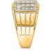 1.50 Ct. Diamond Ring for Men in 10kt Yellow Gold Round Diamond