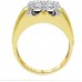 1.50 Ct. Diamond Ring for Men in 10kt Yellow Gold Round Diamond