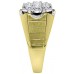 1.50 Ct. Diamond Ring for Men in 10kt Yellow Gold Round Diamond