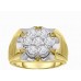 1.50 Ct. Diamond Ring for Men in 10kt Yellow Gold Round Diamond