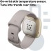 Fitbit Sense Advanced Smartwatch with Tools for Heart Health, Stress Management & Skin Temperature Trends, White/Gold, One Size (S & L Bands Included)