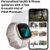 Fitbit Sense Advanced Smartwatch with Tools for Heart Health, Stress Management & Skin Temperature Trends, White/Gold, One Size (S & L Bands Included)