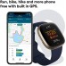 Fitbit Versa 3 Health & Fitness Smartwatch with GPS, 24/7 Heart Rate, Alexa Built-in, 6+ Days Battery, Midnight Blue/Gold, One Size (S & L Bands Included)