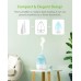MEGAWISE Cool Mist Humidifiers for Bedroom, BabyRoom, Office and Plants, 0.5 Gal Essential Oil Diffuser with Adjustable Mist Output, 25dB Quiet Ultrasonic Humidifiers, Up to 10H, Easy to Clean