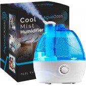 AquaOasis™ Cool Mist Humidifier {2.2L Water Tank} Quiet Ultrasonic Humidifiers for Bedroom & Large room - Adjustable -360° Rotation Nozzle, Auto-Shut Off, Humidifiers for Babies Nursery & Whole House