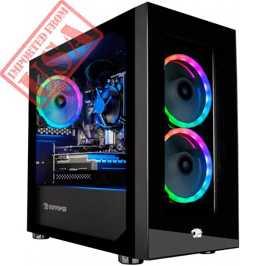 iBUYPOWER Gaming PC Computer Desktop Element Mini 9300 (AMD Ryzen 3 3100 3.6GHz, AMD Radeon RX 550 2GB, 8GB DDR4 RAM, 240GB SSD, Wi-Fi Ready, Windows 10 Home)