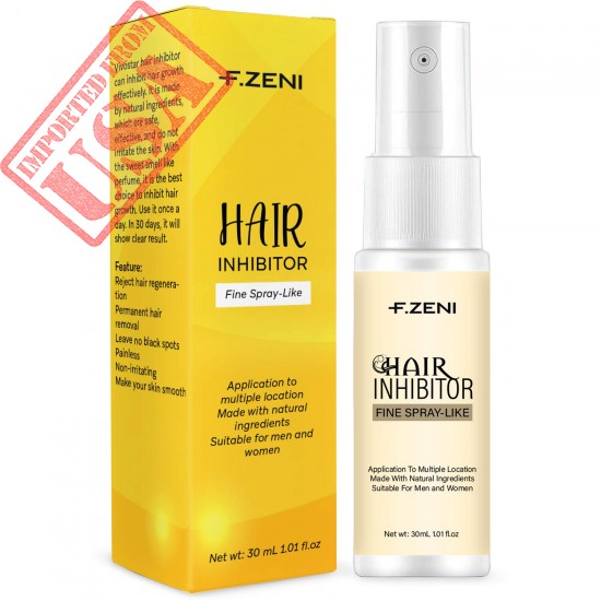 Hair Inhibitor, Facial Hair Stop Growth Spray, Non-Irritating Painless Hair Removal Inhibitor, for Face, Arm, Leg, Armpit, (30ML upgraded)