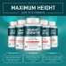 Height Growth Vitamin Pills - L-Arginine Calcium Zinc Supplement - Height Increase Vitamin Pills for Everybody - Without Growth Hormone - 60 Capsules
