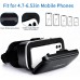 VR SHINECON Headset with Remote Controller 3D Glasses Goggles HD Virtual Reality Headset Compatible with iPhone & Android Phone Eye Protected Soft & Comfortable Adjustable Distance for Phones 4.7-6.53