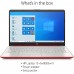 2020 HP 15.6'' HD LED Display Intel Pentium Gold 6405U 4GB DDR4 RAM 500GB HDD Windows 10 Scarlet Red