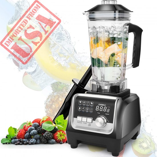 OMMO Blender 1800w, Professional Countertop Blender Smoothie Maker with Built-in Timer, High Power Blender 68oz Cups for Smoothies, Blend, Chop, Grind