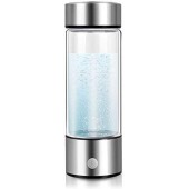 tengertang Hydrogen Rich Health Cup Alkaline Ionizer Generator USB Rechargeable Electrolysis Generator Ionization Bottle Weak Alkaline Cup Anti-Oxidation and Anti-Aging Glass Health Cup