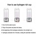 tengertang Hydrogen Rich Health Cup Alkaline Ionizer Generator USB Rechargeable Electrolysis Generator Ionization Bottle Weak Alkaline Cup Anti-Oxidation and Anti-Aging Glass Health Cup