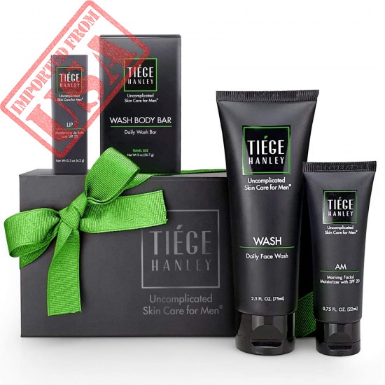 Tiege Hanley Men's Skin Care Gift Set | 30 DAY SUPPLY of 4 Products 