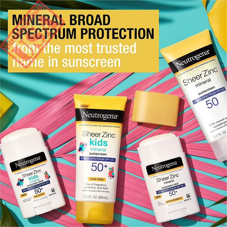 neutrogena sheerzinc oxide mineral sunscreen spf 50