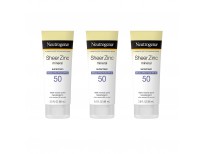 Neutrogena Sheer Zinc Oxide Dry-Touch Mineral Sunscreen Lotion, Broad Spectrum SPF 50 UVA/UVB Protection, Water-Resistant, Hypoallergenic and Non-Greasy, Paraben-Free