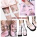 CYNLLIO Platform Pumps Harajuku Mary Jane Shoes Cute Lolita Shoes Heart Strap Shoes Goth Punk Ankle Shoes