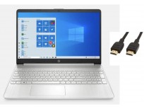 HP 2020 Premium 15.6" FHD Touchscreen Laptop Computer, 4 Core Intel Core i5-1035G1 1.00 GHz, 16GB RAM, 512GB SSD, No DVD, Webcam, Bluetooth, Wi-Fi, HDMI, Win 10, TMLTT HDMI Cable